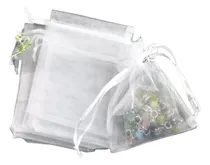 Comprar 80 Saq De Organza 7x9 Branco u002F Lembranca u002F Casamento u002F Batiz