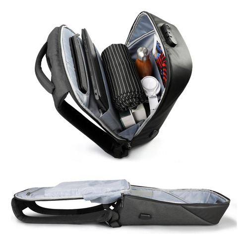 Mochila Tigernu Ejecutiva Para Notebook Negro T-b3611