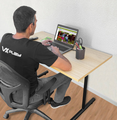 Imagen 4 de 8 de Escritorio Mesa Vxplay Industrial Vintage 120 X 60 Nordico