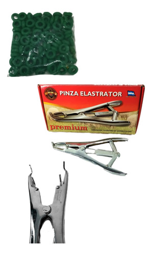 Pinza Elastrator Primor + 100 Anillos  Para Castrar Y Desc