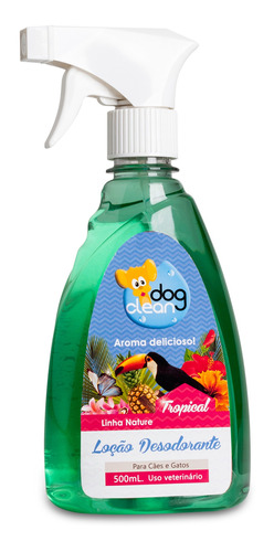 Perfume Loção Tropical 500ml Dog Clean Pet Shop
