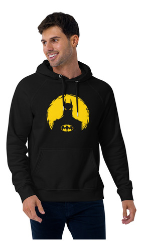 Sudadera Batman En La Oscuridad Silueta Amarilla Caballero