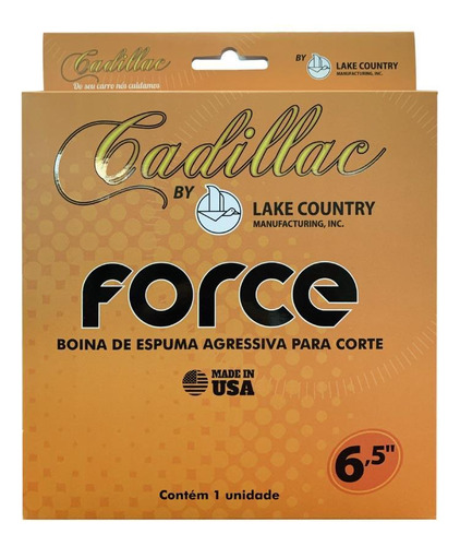 Boina De Espuma Force Laranja Corte 6,5 Pol Cadillac