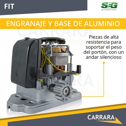 Imagen 6 de 8 de Kit Motor Portón Automático Corredizo Seg Cremallera Control