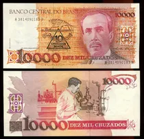 Comprar Cédula Do Brasil 10 Cruzados Novos 1989 - C202 - Fe - L.237
