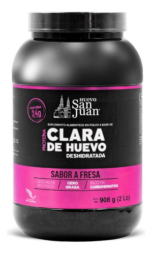 San Juan Fit Proteína De Albumina 26 Porciones 908 Gramos Sabor Fresa