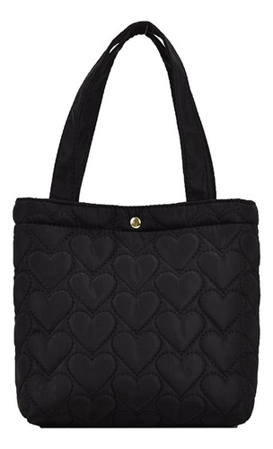 Bolso Casual Acolchado En Forma De Corazón Para Mujer, Liger