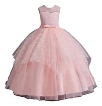 Comprar Vestido Princesa Largo C\u002Ftull Brilloso Noble Elegante V2875