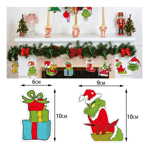 Decoraciones De Fiesta Temáticas De Navidad Grinch*60