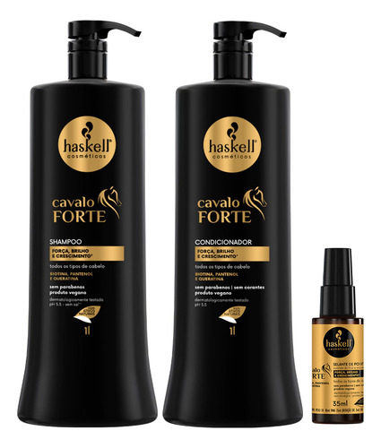 Selante De Pontas Haskell + Shampoo + Condcavalor forte