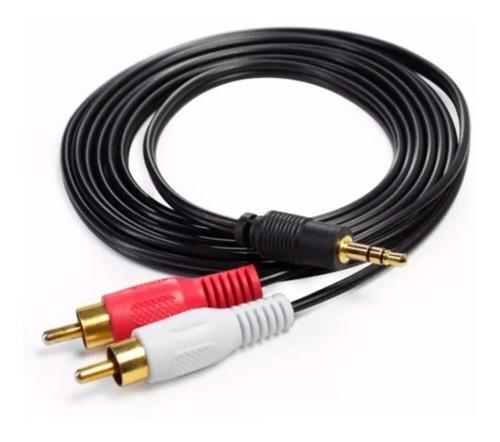Imagen 1 de 1 de Cable Plug 3.5 A Rca De Audio 1.5 Metros 
