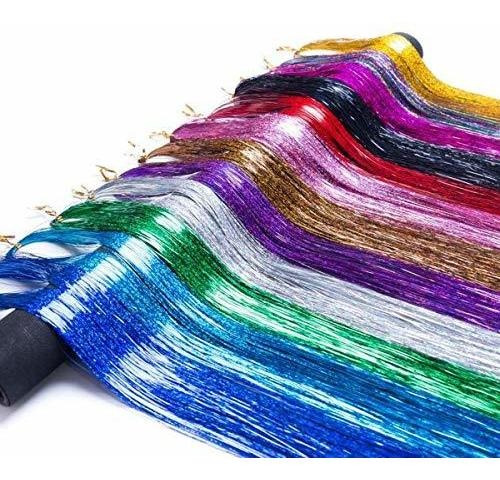 Extensiones De Pelo De 480 En 12 Colores Brillantes Y Brilla