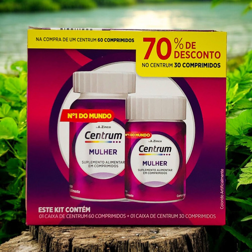 Kit Centrum Mulher 60+30 Comp (tratamento P/ 3 Meses)