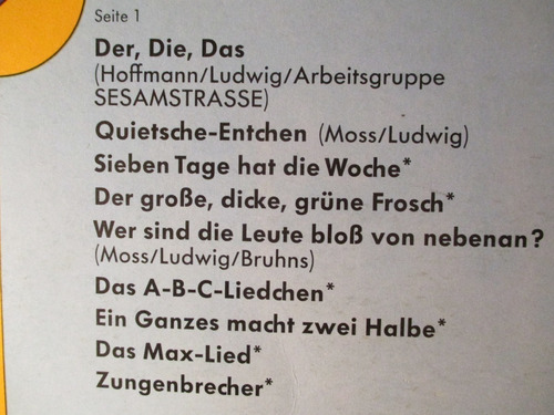Lieder Aus Der Sesamstrasse Und Andere Lustige Songs