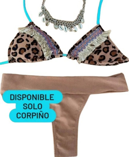 Bikini Solo Corpiño Disponible Shiny Print Talle :1 (85/90).