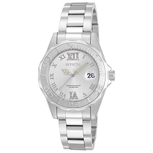 Reloj Invicta Pro Diver 12851 Para Mujer Con Esfera Plateada