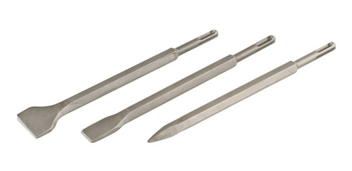 Juego Set 3 Cinceles Puntas Kwb Para Rotomartillo Sds Plus