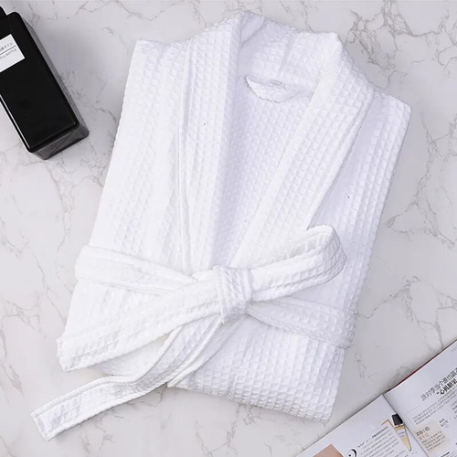 Albornoz Waffle Mujer Verano 100% Algodón Bata Ropa De