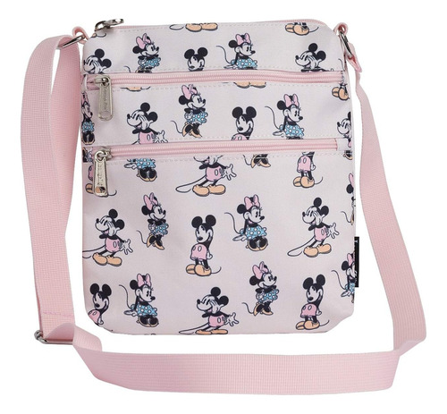 Loungefly X Mickey And Minnie Mouse Bolso Cruzado De Nailon