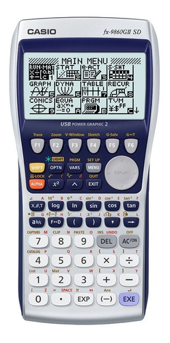 Calculadora Casio Fx-9860gii Sd Class Wizz Ranura Sd