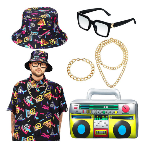 Hicarer Juego De 6 Accesorios Para Trajes De Los Años 80 Y 9