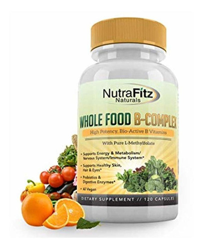 Nutrafitz Naturals Complejo B Vitaminas  vitaminas Del Grup