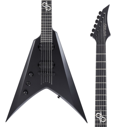 Guitarra Canhoto Solar Carbon Black Matte V2.6c Lh