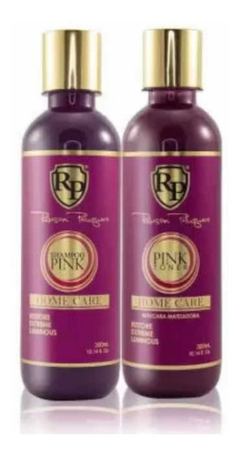 Kit Matizador Home Care Pink Robson Peluquero Shampoo+toner