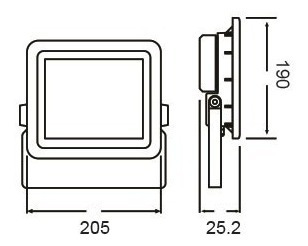 Imagen 2 de 6 de Pack X 5 Reflector Proyector Led 50w Ip65 Intemperie Candil