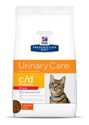 Hills C/d Mult Stress Gatos Adultos Cuid Urinário - 1,81 Kg