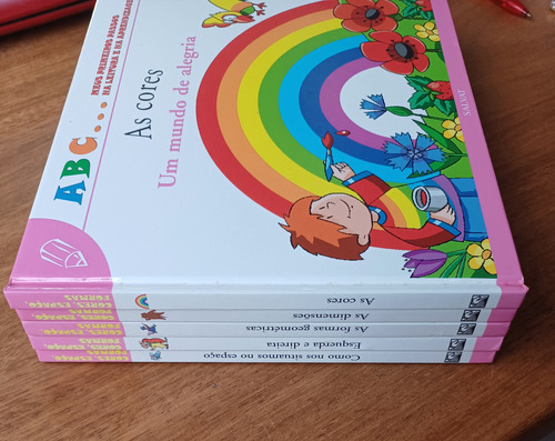 5ab. Enciclopédia Abc Meus Primeiros Passos Serie Cores Espaço Formas Completa Com 5 Volumes. (Usado)