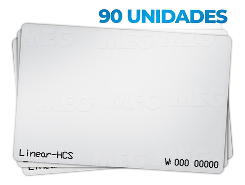 90 Un Cartão Proximidade Rfid 125khz Linear Controle Acesso