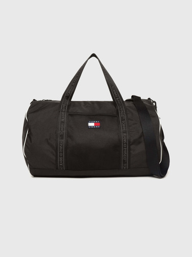 Bolsa Negro Deporte Heritage Malla De Hombre Tommy Hilfiger