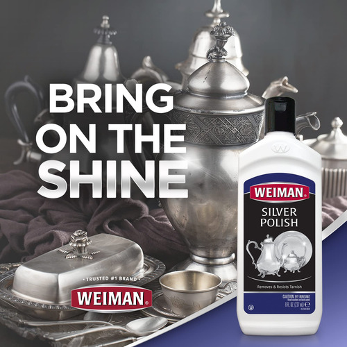 Pulidor De Plata De Ley Weiman 8 Oz Botella 24
