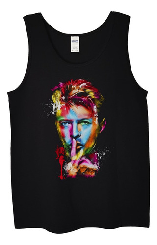 Polera Musculosa David Bowie Colors Sin Logo Pop Abominatron