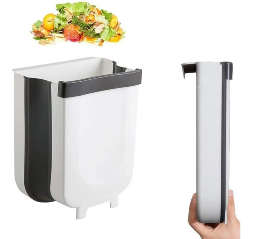 Tacho Basura Cesto Plegable Mesada Cocina Colgante Puerta