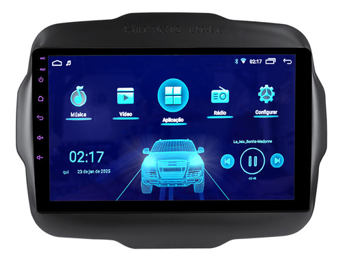 Multimídia 9 Android Carplay Jeep Renegade 2015/2022 Canbus