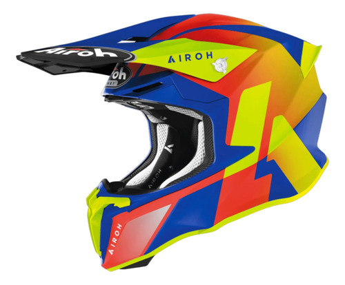 Casco Para Moto Airoh Original Twist 2.0 Lift Azure