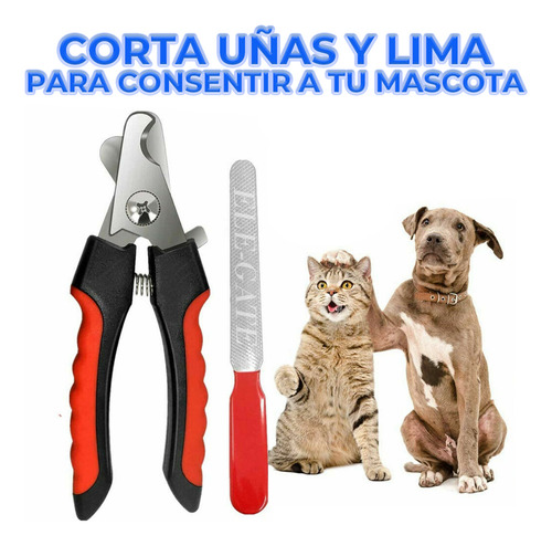Corta Uñas Lima Profesional P Mascota Perros Gatos Alicate