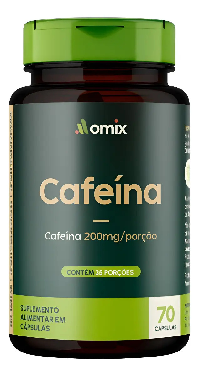 Cafeína - 70 Cápsulas OMIX