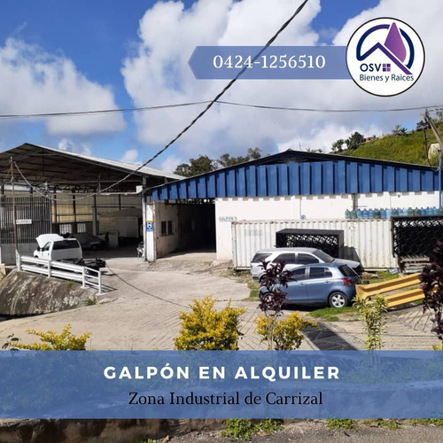 Galpon En Alquiler, Zona Industrial De Carrizal.