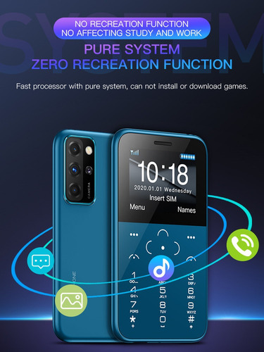 Soyes S10p Mini Teléfono Móvil 2g Gsm 400mah 1.5 Ips Pantall