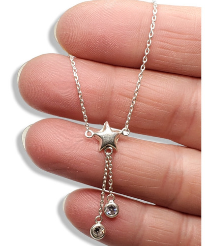 Pulsera Plata Tobillera Con Estrella Y Cubic