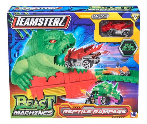 Teamsterz Pista Beast Machines Reptile Rampage Con Vehículo