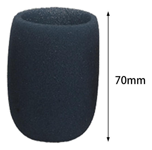 10 Fundas De Esponja Para Micrófono Para Parabrisas, 70 Mm,