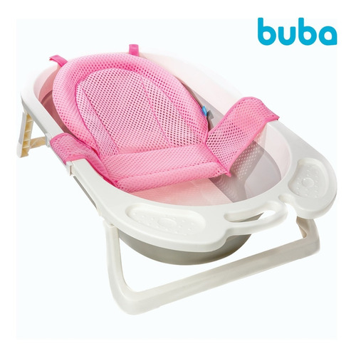 Rede Proteção Para Banheira Segurança Do Bebê 12755 - Buba Cor Rosa