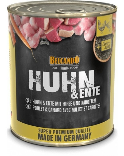 Lata Alimento Húmedo Perro Belcando Huhn & Ente 800gr. Np