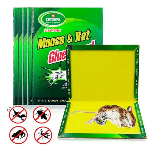 4 Trampas Para Raton Adhesiva Rat & Mouse Glue