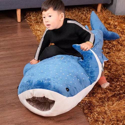 Tiburon De Peluche, Muñeco De 50 Centímetros Azul