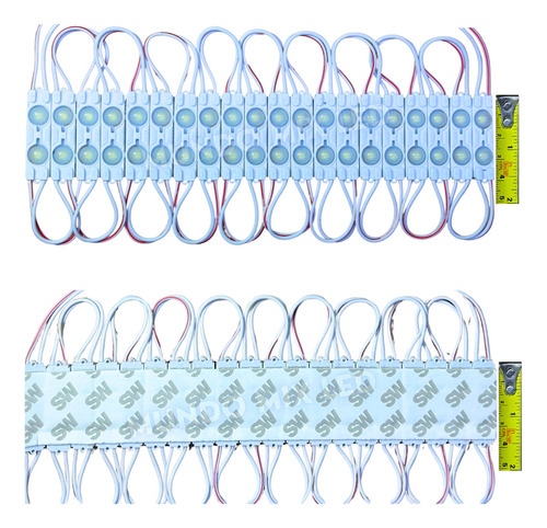 1000pçs Módulo Injetado Letra Caixa Comunicação Visual 12v 1,5w 7025 2-leds Branco Frio 6500k Lente 160º